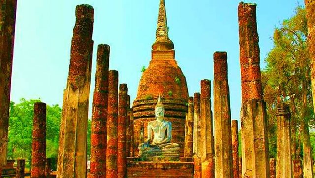 Wat Mahathat Temple, Sukhothai, Thailand images