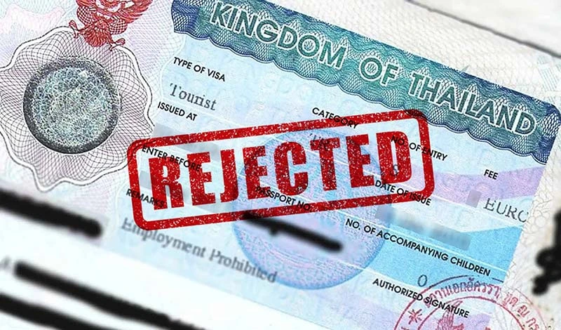 Reasons for Thailand visa rejection