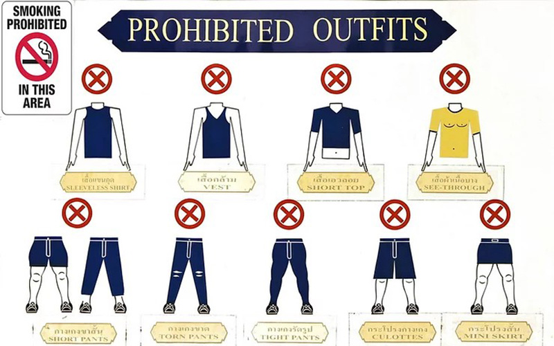 specific attire requirement to enter the Grand Palace