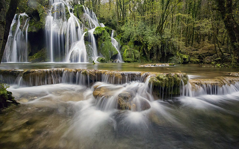Huai Luang Waterfall in Rainy Season