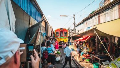 Railway market Thailand