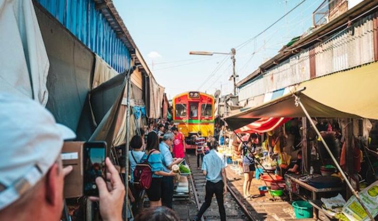 Railway market Thailand