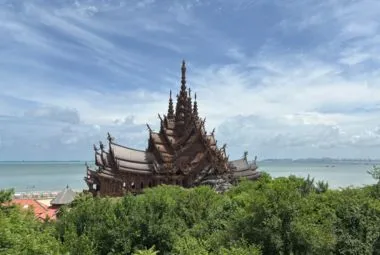 The Sanctuary of Truth temple in Pattaya, Thailand.